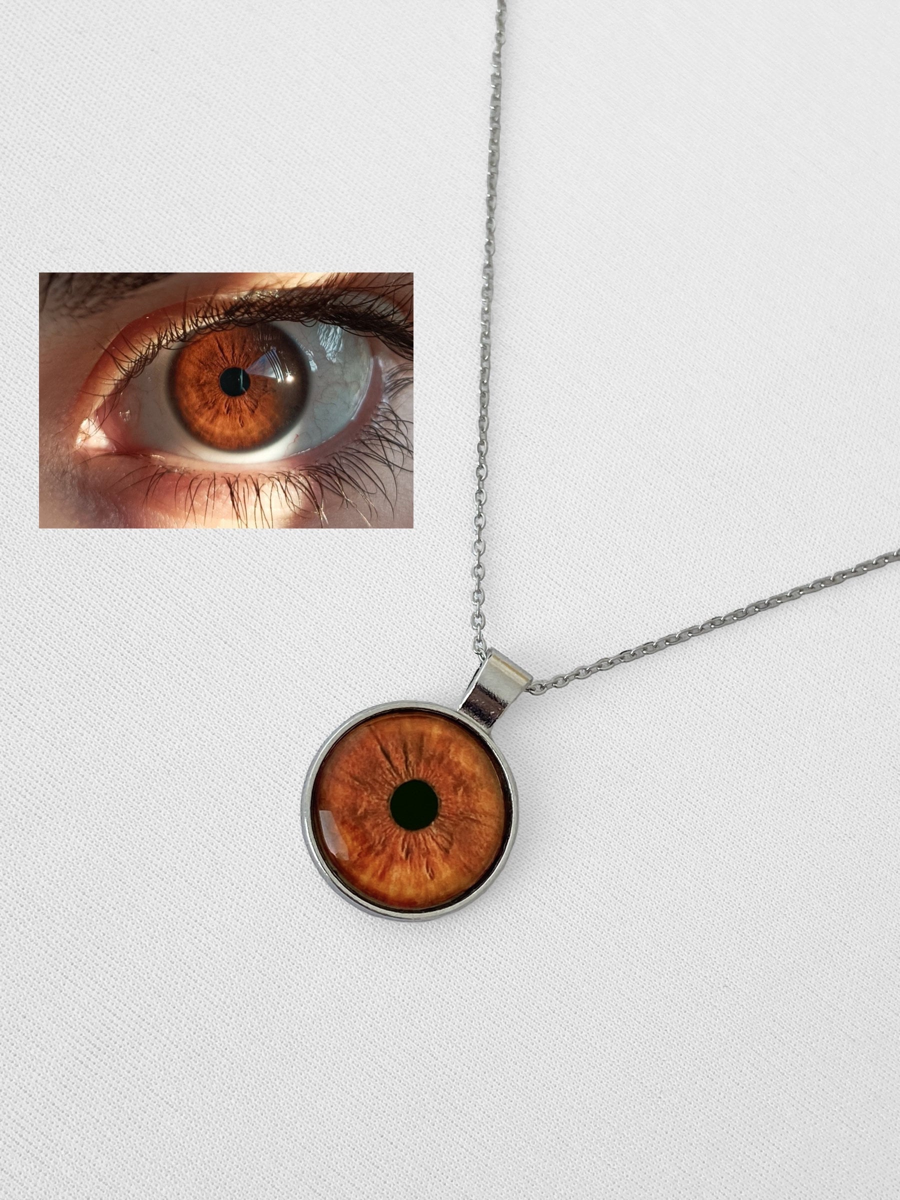Eye Necklace Personalized Eye Iris Necklace