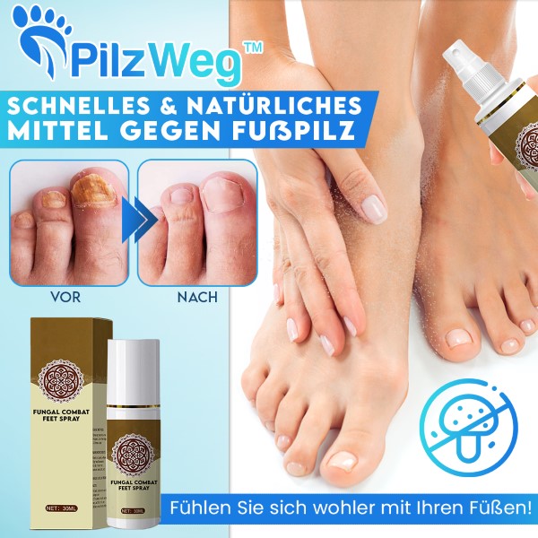 PilzWeg™ Schnelles & natürliches Mittel gegen Fußpilz